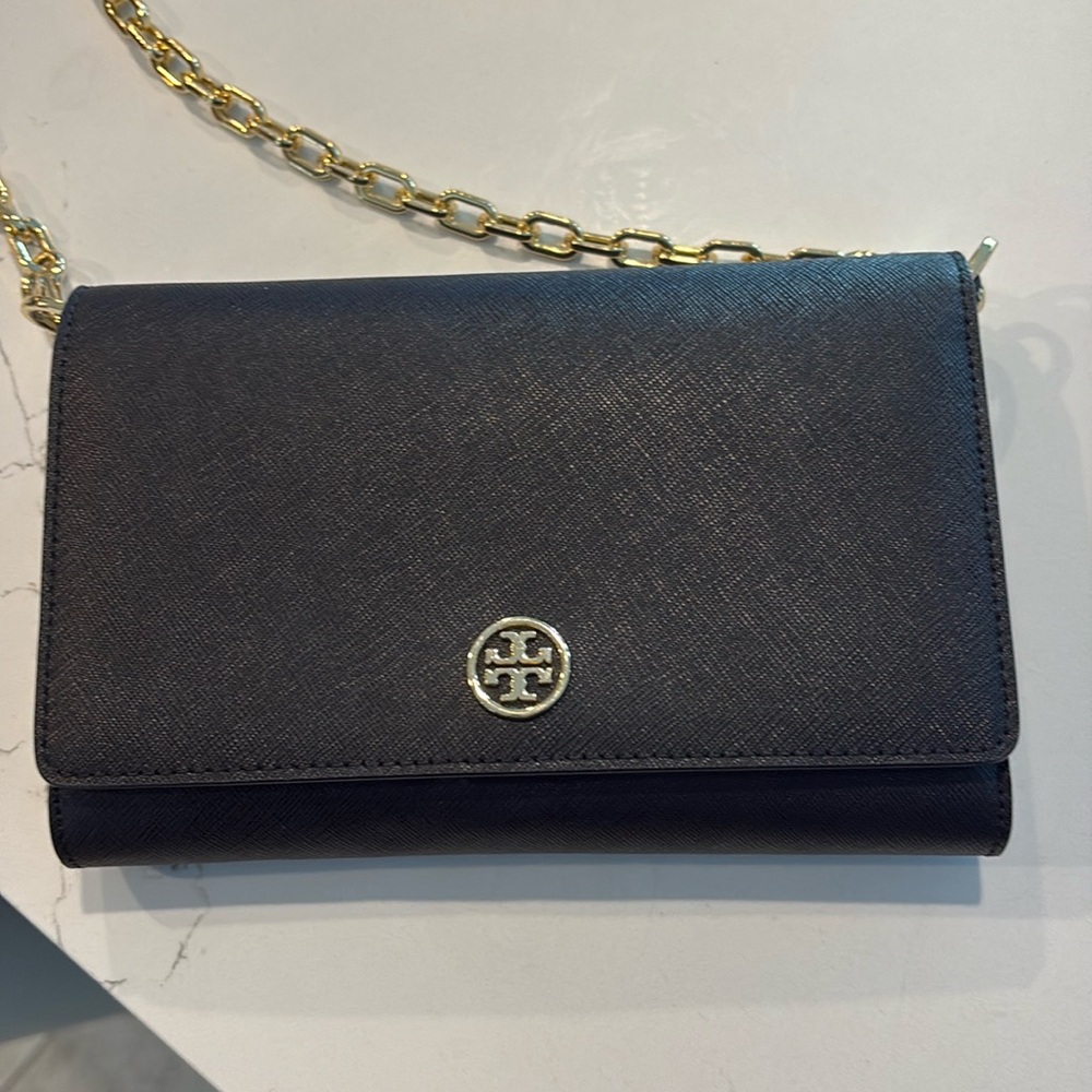 Perfect condition black Tory Burch purse
